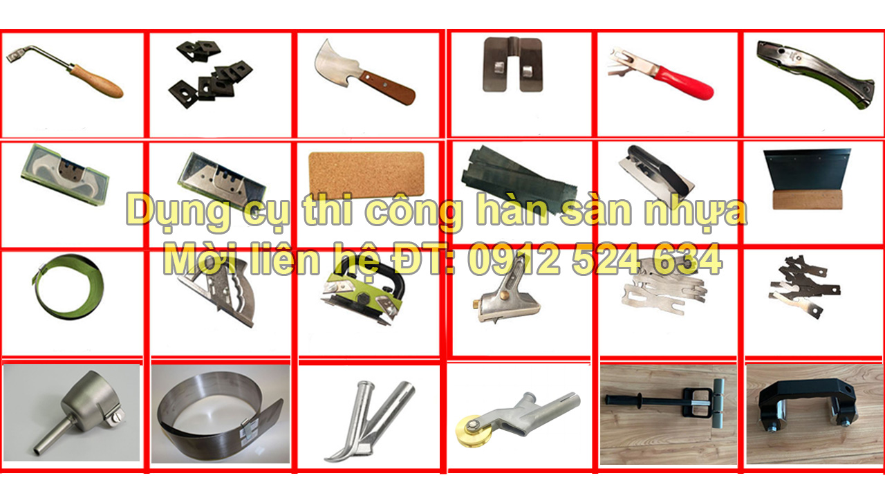 Dụng cụ thi c&ocirc;ng h&agrave;n s&agrave;n nhựa