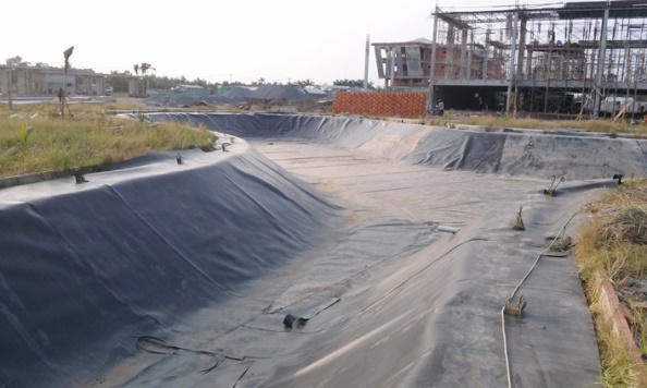 chống thấm k&ecirc;nh mương bằng m&agrave;ng hdpe h&agrave;n nhiệt