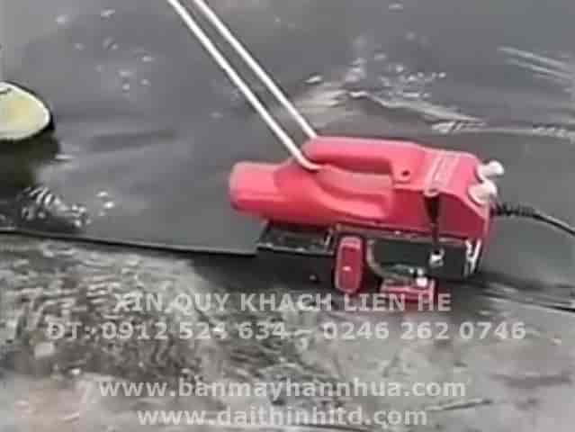 M&aacute;y h&agrave;n bạt nhựa LST 800 - m&aacute;y &eacute;p bạt hdpe ao t&ocirc;m