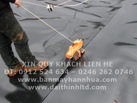 M&aacute;y h&agrave;n bạt nhựa TH501 - M&aacute;y h&agrave;n bạt HDPE ao nu&ocirc;i t&ocirc;m