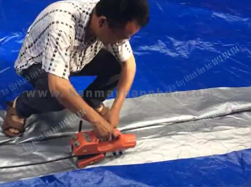 m&aacute;y h&agrave;n bạt nhựa, m&aacute;y &eacute;p bạt nhựa, m&aacute;y h&agrave;n bạt hdpe, may han bat nhua