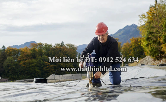 M&aacute;y h&agrave;n đ&ugrave;n bạt nhựa HDPE 