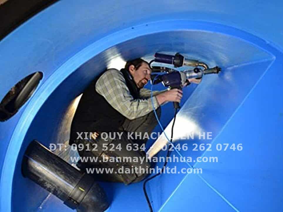 M&aacute;y h&agrave;n đ&ugrave;n Weldy Booster EX2 h&agrave;n bồn bể nhựa PP-PE-PVDF
