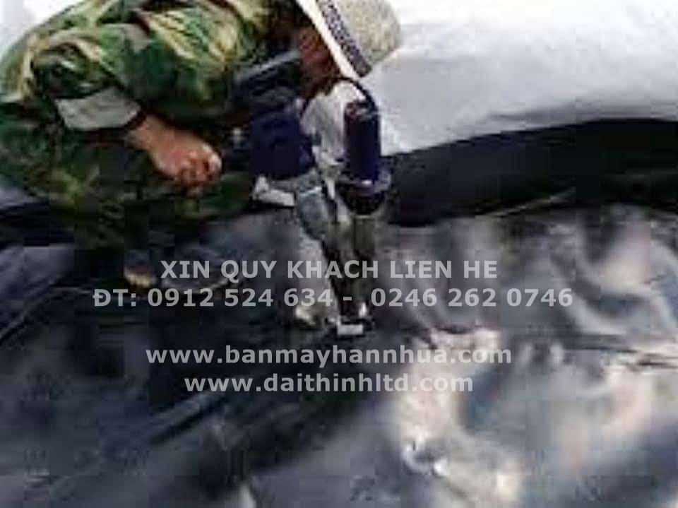 M&aacute;y h&agrave;n bạt nhựa HDPE - model may han dun weldy booster ex2