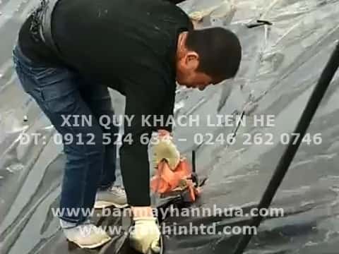 M&aacute;y h&agrave;n nhựa tự động JIT800 - M&aacute;y h&agrave;n bạt HDPE ao nu&ocirc;i t&ocirc;m