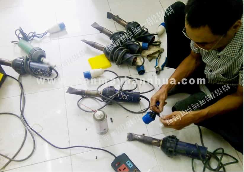 may han nhua cam tay - may han nhiet